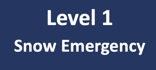 Level I Snow Emergency – No Parking Village Streets