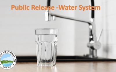 Public Release Regarding Water System – July 16, 2024